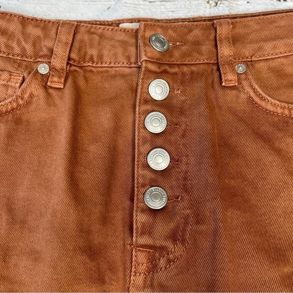 FP We the Free Distressed Denim Mini Skirt Size  28 - Picture 3 of 8